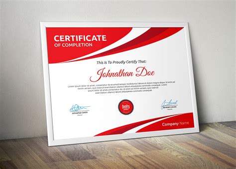 Certificate ~ Stationery Templates ~ Creative Market