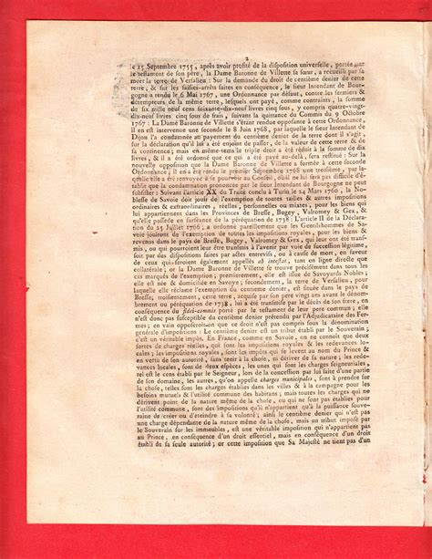 Arrest Du Conseil D Tat Du Roi Qui Juge Que Les Nobles De Savoie Ne