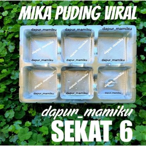 Jual Tray Mika Puding Viral Sekat Tray Mika Puding Sekat Tatakan