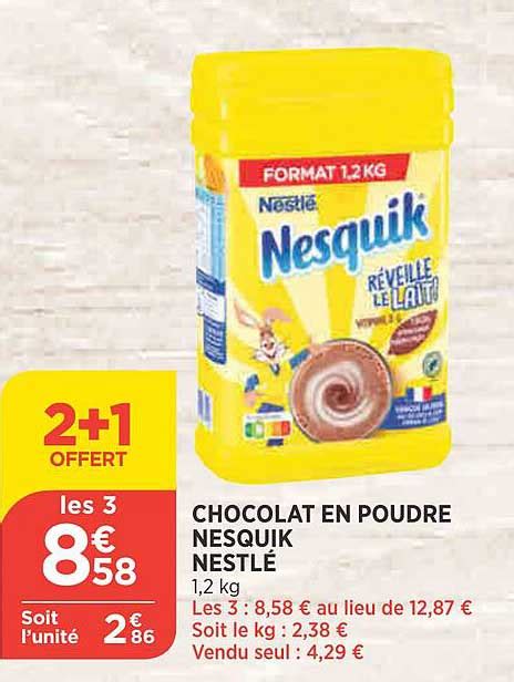 Promo Chocolat En Poudre Nesquik Nestl Chez Atac Icatalogue Fr