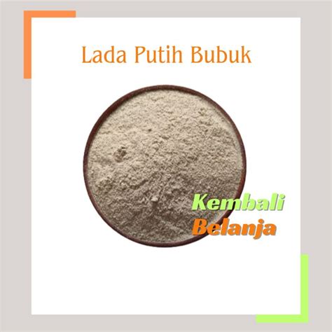 Lada Putih Merica Putih Bubuk Gram Lazada Indonesia