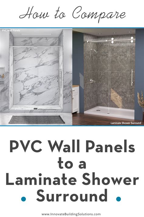 How To Compare Laminate Vs Pvc Composite Shower And Tub Wall Panels