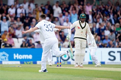 Ashes 2023 Watch Mark Woods 946 Mph Thunderbolt Demolishes Usman