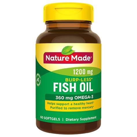 Nature Made Burp Less Fish Oil Mg Softgels Source