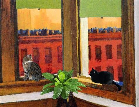 The Thing About Cats Edward Hopper Paintings If He Had Cats Edward