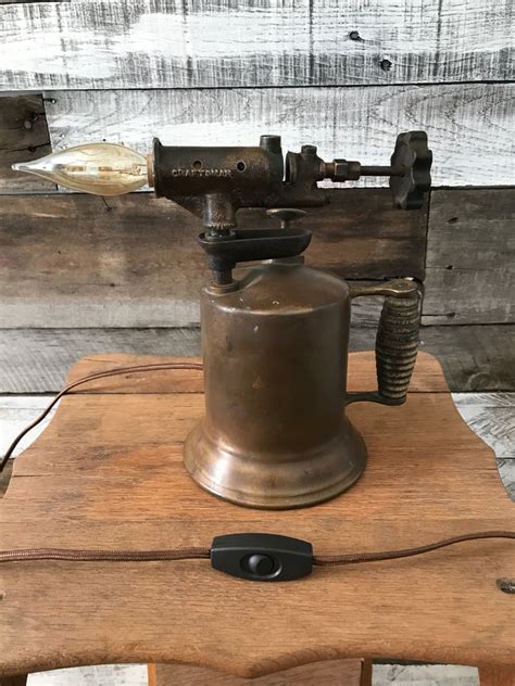 Vintage Blow Torch Table Lamp Etsy
