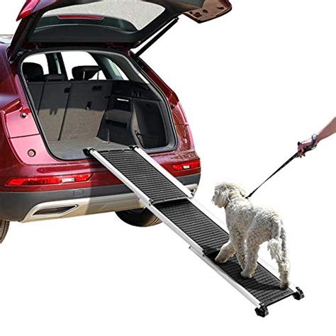 Yaheetech 28-61 Inch Collapsible Telescoping Pet Dog Cat Ramp for SUVs ...