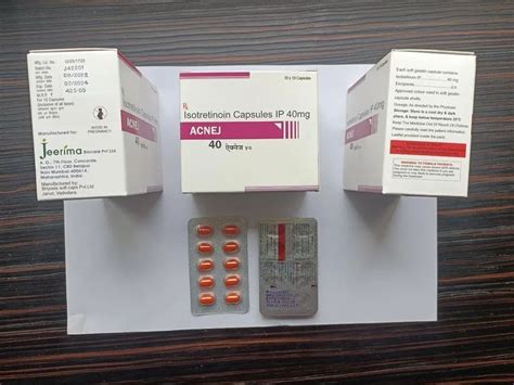 Finished Product Acnej Isotretinoin Capsules 40 Mg Packaging Size 10