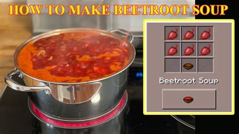 How to make Minecraft BEETROOT SOUP - YouTube