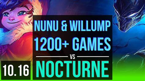 Nunu Willump Vs Nocturne Jungle Games Triple Kill Kda