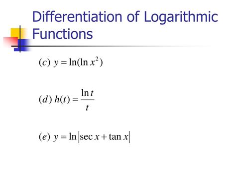 Ppt The Natural Logarithmic Function Powerpoint Presentation Free