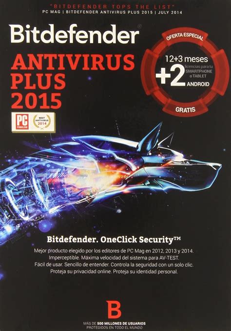 Bitdefender Antivirus Plus 2015 Software De Seguridad 5 Dispositivos