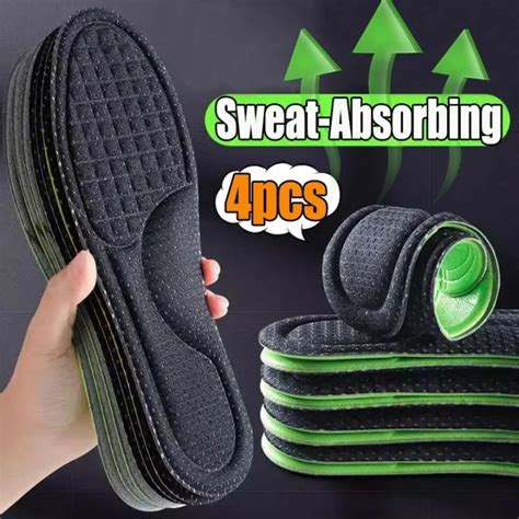 Pcs Nano Memory Foam Insoles For Shoes Men Women Deodorant Absorb