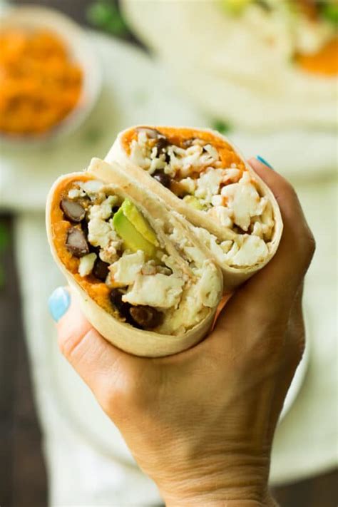 Sweet Potato Black Bean Breakfast Burritos Kims Cravings