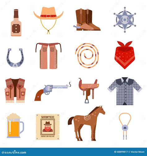 Vintage American Old Western Designs Sign And Graphics Cowboy Vector