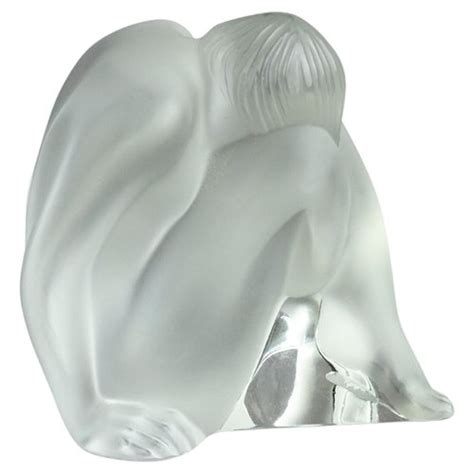 French Frosted Glass Nude Sculpture By Lalique For Sale At Pamono