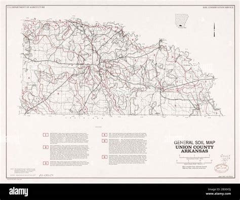 General soil map, Union County, Arkansas Stock Photo - Alamy