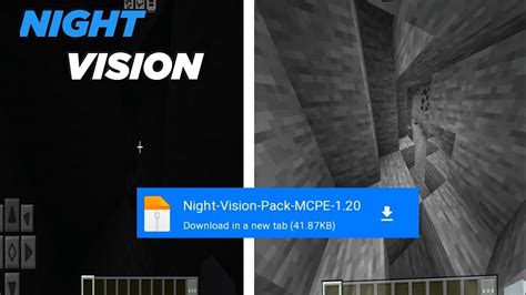 Best Night Vision Texture Pack For Mcpe Night Vision Texture