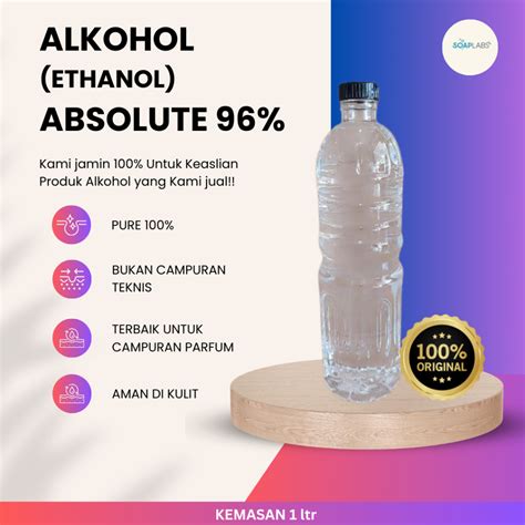 Jual Alkohol Etanol Absolute Campuran Parfum Alkohol Kemasan