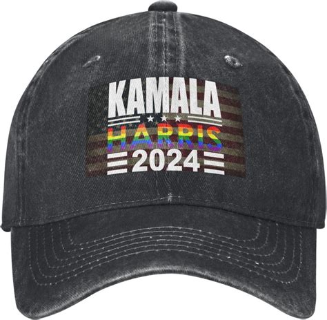 Kamala Harris Rainbow Gay Pride Lgbt Democrat Baseball Cap
