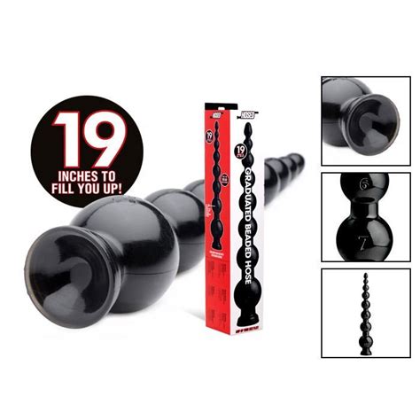 Hosed 19 Inches Graduated Bead Anal Snake ADULT WAREHOUSE OUTLET