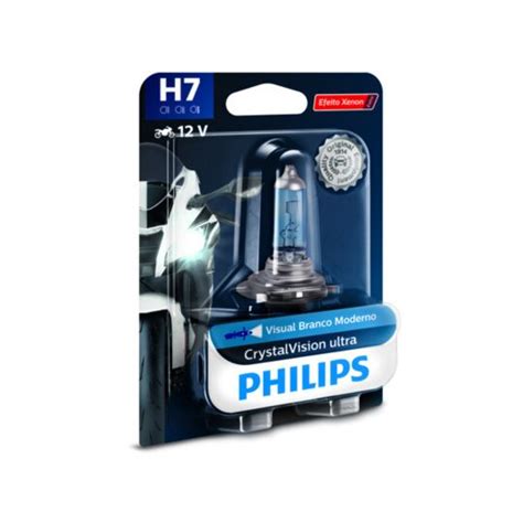 Ampoule H7 MOTO CRYSTAL VISION ULTRA PHILIPS l ampoule à Prix Carrefour