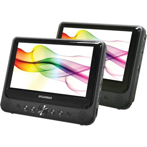 Sylvania Sdvd Dual Screen Dual Dvd Portable Dvd Player Walmart