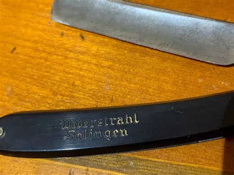 ANCIEN RASOIR COUPE Chou Widerstrahl Solingen N 718 Type Avec Etui EUR