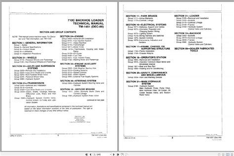 John Deere Backhoe Loader 710C Technical Manual TM1451 Auto Repair