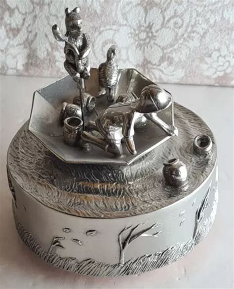 Vintage Royal Selangor Disney Winnie Pooh Pewter Musical Carousel