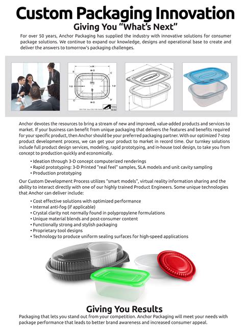 Custom Product Development Anchor Packaging