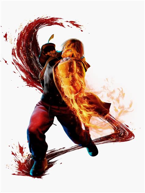 Ken Street Fighter 6 Sticker For Sale By Ecchi Art Redbubble