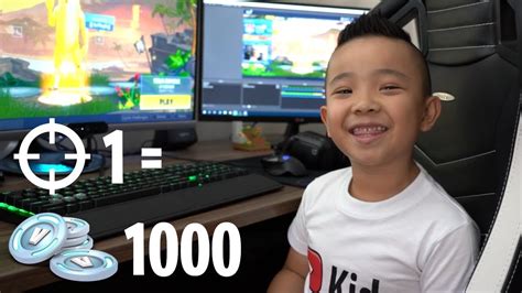 1 Kill 1000 V Bucks Challenge Fortnite Gameplay With Ckn Gaming Youtube