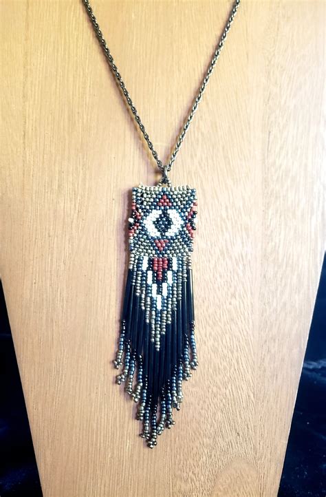 Boho beaded necklace