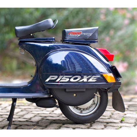 Jual Custom Sticker Motor Vespa P150xe Sticker Vespa Sticker Cutting