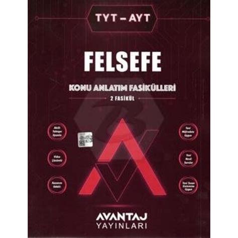 Avantaj Tyt Ayt Felsefe Konu Anlat M Fasik Lleri Kitab Ve Fiyat