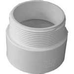 Canplas Pipe Adapter In Mnpt X Hub Pvc White