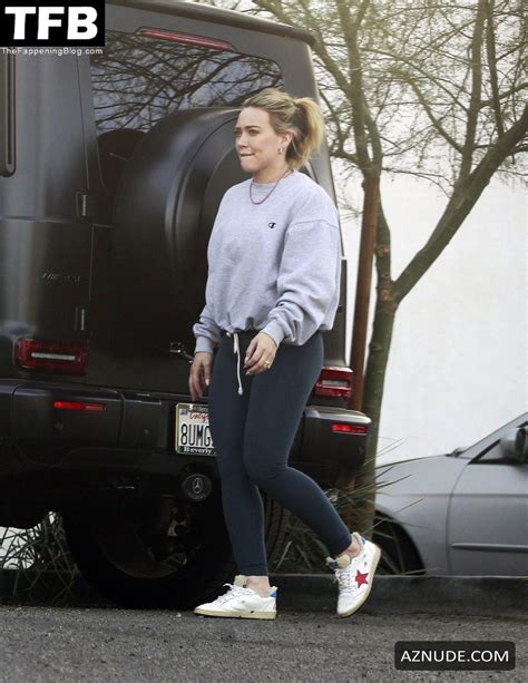 Hilary Duff Sexy Seen Flaunting Her Hot Booty Wearing Leggings In Los Angeles Aznude