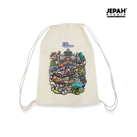 Drawstring Bag The Johor Collection X WanJepah Shopee Malaysia