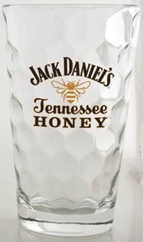 Jack Daniel S Tennessee Honey Bee Logo Tumbler Glass 14oz Faceted Glass Italy 1954762487