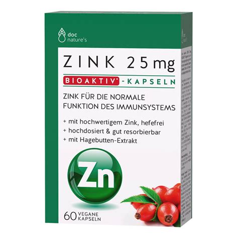 Doc Phytolabor Doc Nature S Zink Mg Bioaktiv Kapseln Pack