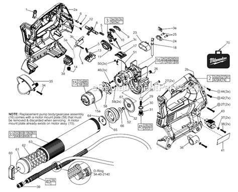 Milwaukee 2646 20 Parts List And Diagram