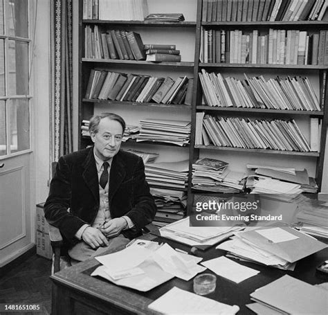 British Philosopher Professor Michael Oakeshott Seated In His Office