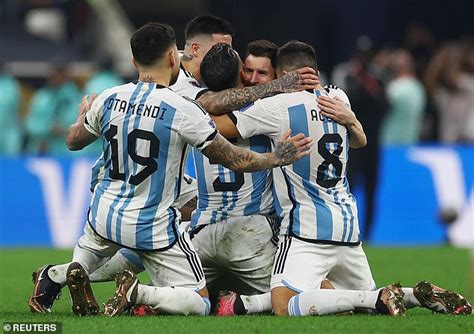 The Moment Lionel Messi Finally Wins The World Cup Argentina Star Collapses To His Knees