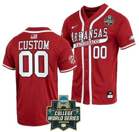 Hot Get New Custom Arkansas Razorbacks Jersey Series Red