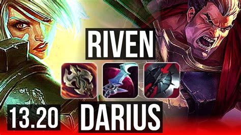 Riven Vs Darius Top 10 0 3 6 Solo Kills 1 7m Mastery Legendary