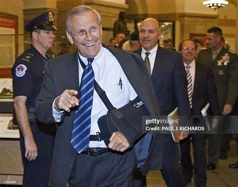 Us Secretary Of Defense Donald Rumsfeld Arrives At The Us Capitol 21