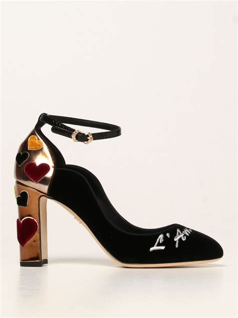 Dolce Gabbana Outlet Damen Pumps Schwarz Dolce Gabbana