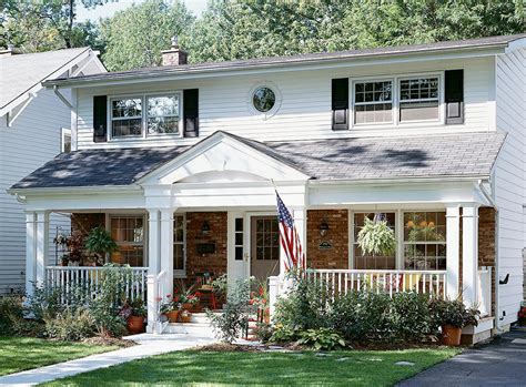 Colonial Style Home Exterior Makeover Transform Your Home With These