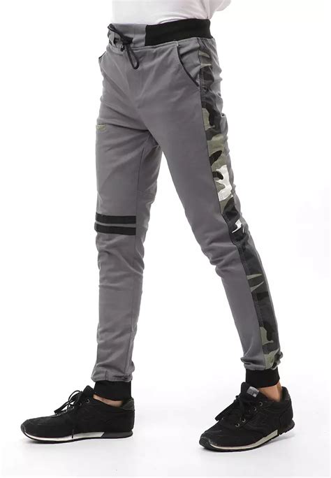 Jual Hamlin Locko Long Pants Celana Jogger Pria Long Side List Army